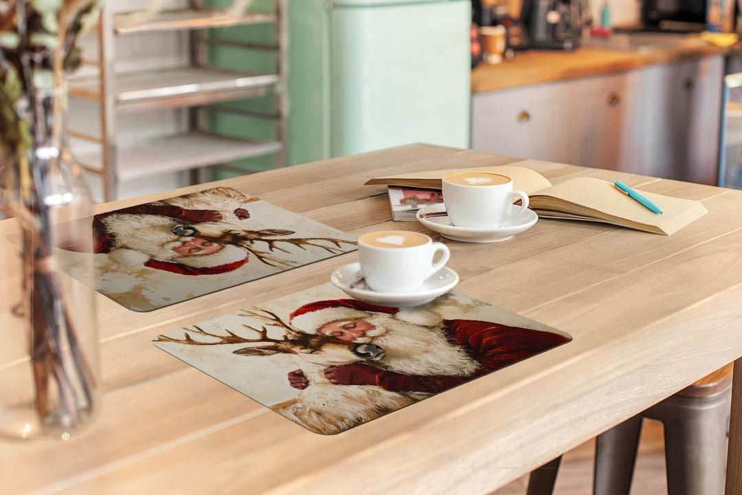 KitchenYeah© Platzsets Abwaschbar 6-Teilig 45x30 cm Tischsets Platzdeckchen Platzset Unterlage Tisch