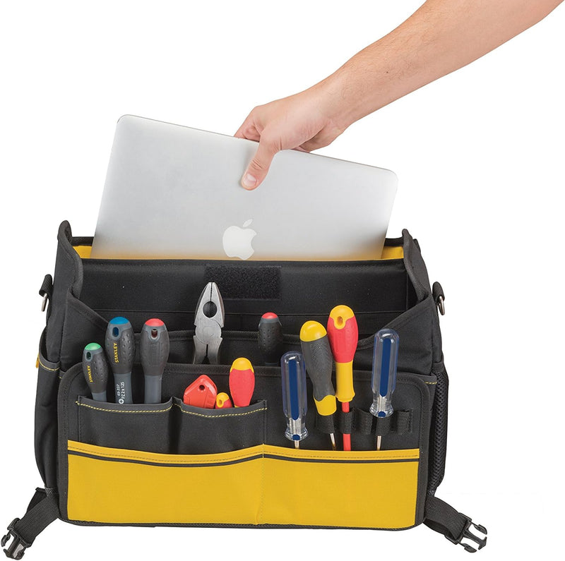 Stanley FMST1-80149 FatMax Laptop- und Werkzeugtasche, robust, wasserabweisend, abnehmbare Schulterg