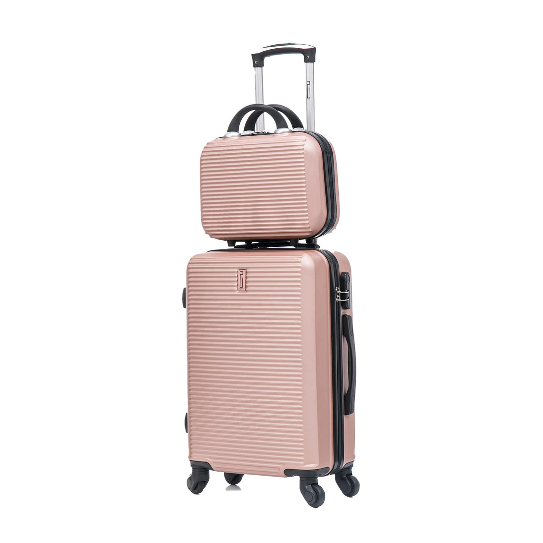 Handgepäck-Koffer mit Kosmetikkoffer 30 cm, zugelassen bei 100+ Fluggesellschaften | Kleiner Handgep