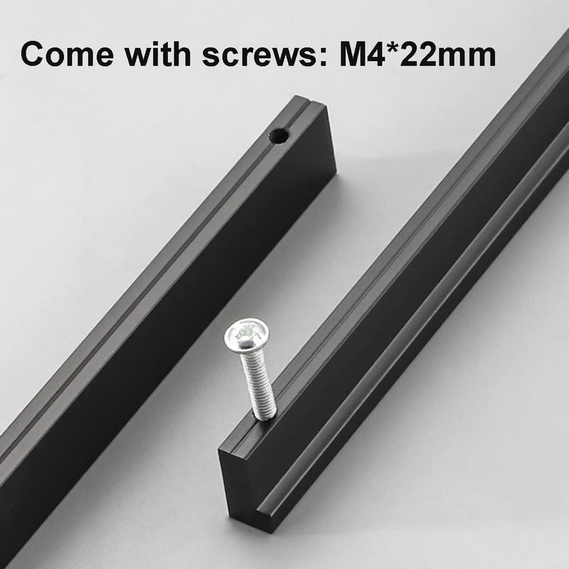 Qrity 20x Möbelgriffe Schwarz Lochabstand 96mm Türgriffe Küche Stangengriff Schrankgriffe Schubladen
