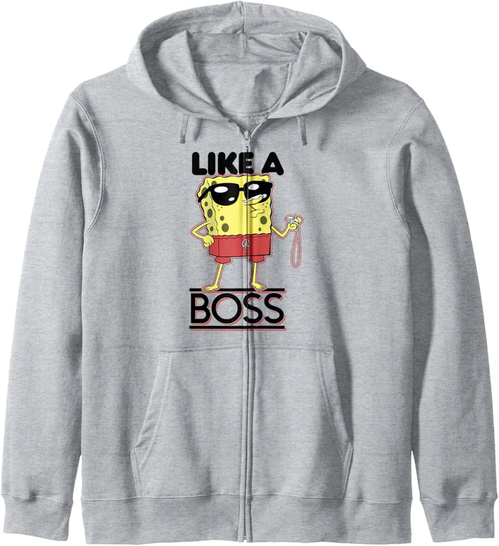 SpongeBob Schwammkopf Rettungsschwimmer Wie Ein Boss Kapuzenjacke