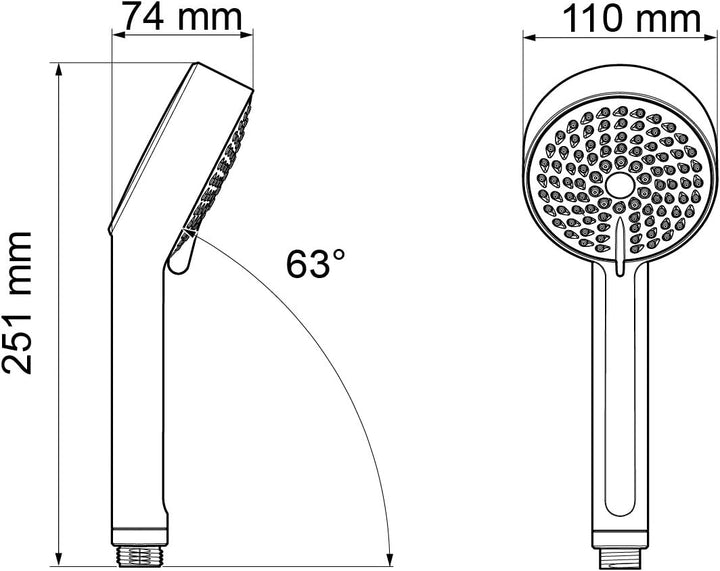 Mira Showers 1.1746.007 Sport Max Elektrodusche, 9 kW, 1.1746.008 10.8W 10.8 kW Weiss / Chrom, 10.8