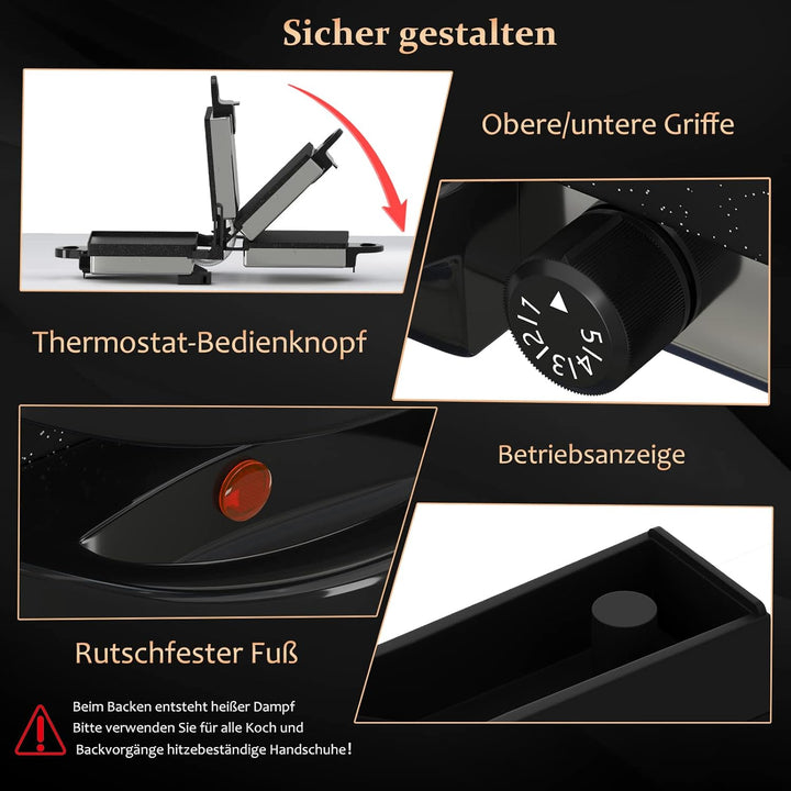 Kontaktgrill, Scheffler 2000W Optigrill,Multi grill, Lahmacun Makinasi, Grill, Toaster, Brotmaschine