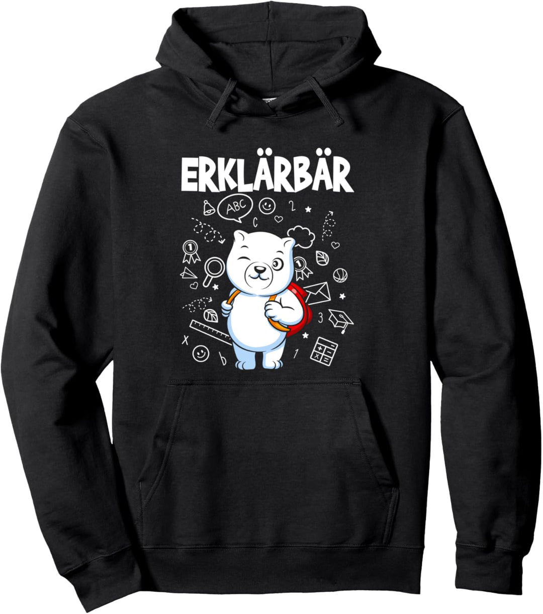 Vorschullehrer Vorschule Lehrer Pädagoge Sprüche Erklärbär Pullover Hoodie