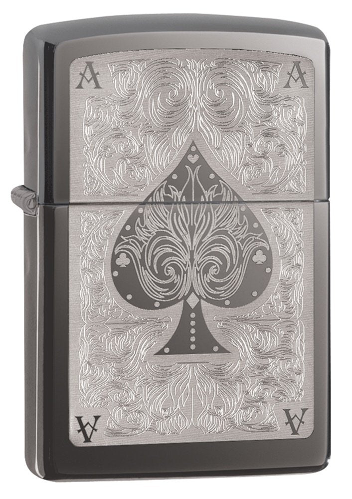 Zippo 28323-150 ACE Filigree Feuerzeug, Schwarz, One Size
