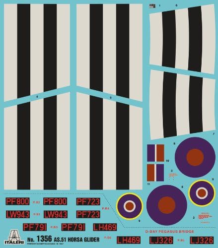Italeri 510001356-1:72 AS.51 Horsa Mk.I/II und Britische Fallschirm