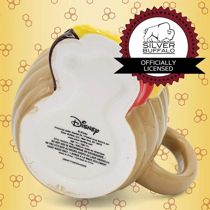 Silver Buffalo Winnie Puuh Kaffeetasse, Keramik, 3D-Form, 652 ml, Novelty