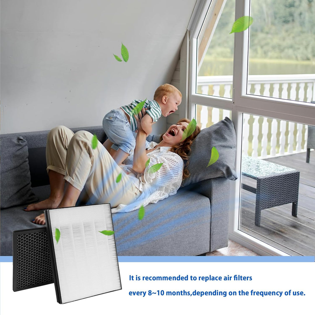 FY2422/30 & FY2420/30 Ersatzfilter Satz Kompatibel mit Philips AC2889,AC2887,AC2882 und AC3829/10 Lu