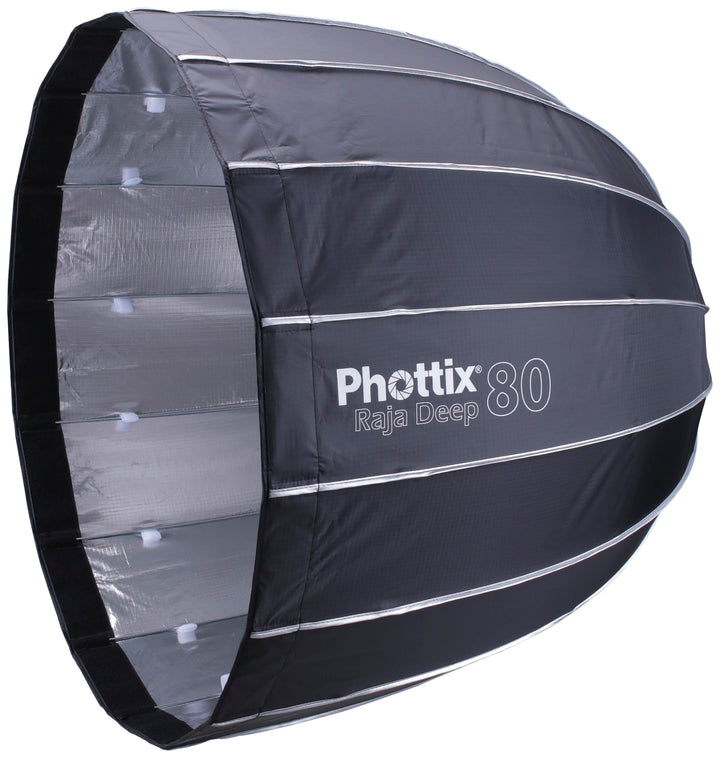 Phottix Raja PH82724 Parabol-Softbox, 81,3 cm tiefe, parabelförmige Softbox 32in, tiefe, parabelförm