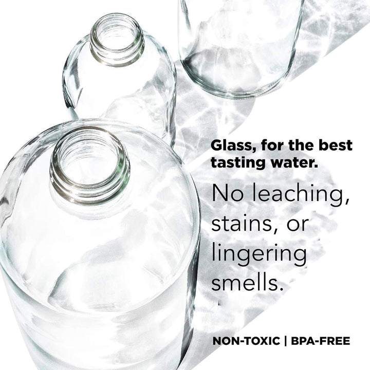 bkr Bottle Trinkflasche aus Glas 500 ml - Spiked Collection The Star Trinkflasche - The Essential Be