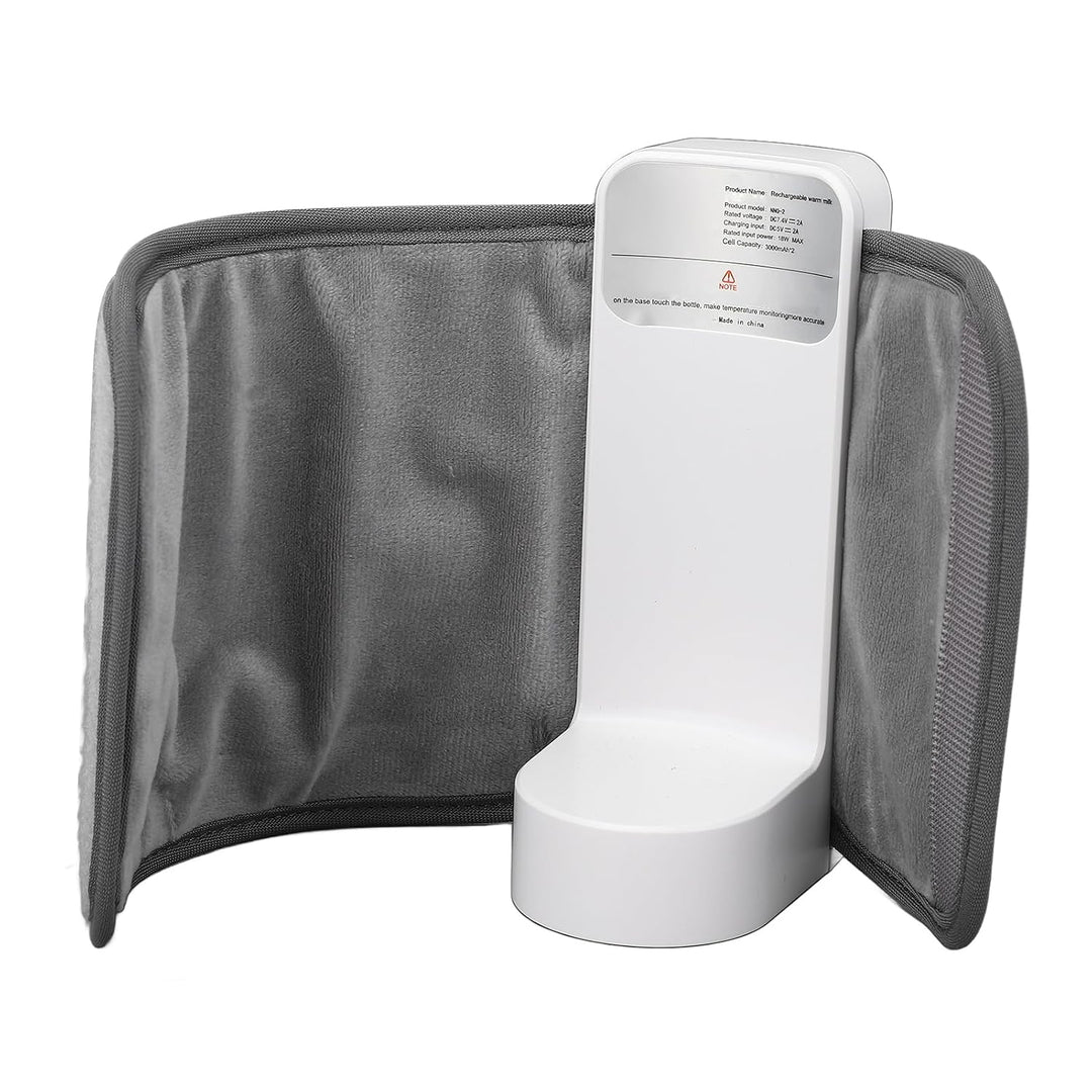 Tragbarer Flaschenwärmer mit 6000mAh - Schnelles Aufheizen in 2-5 Min, 48H Warmhalten, Präzise Tempe