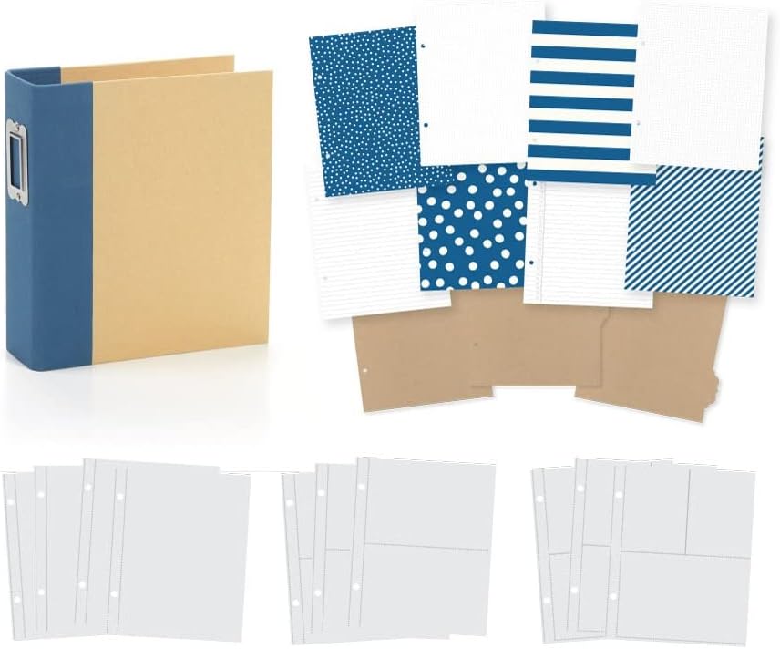 Simple Stories 10773 Schnellhefter 15,2 x 20,3 cm, Marineblau