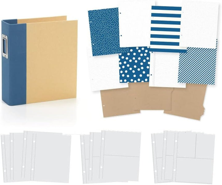 Simple Stories 10773 Schnellhefter 15,2 x 20,3 cm, Marineblau