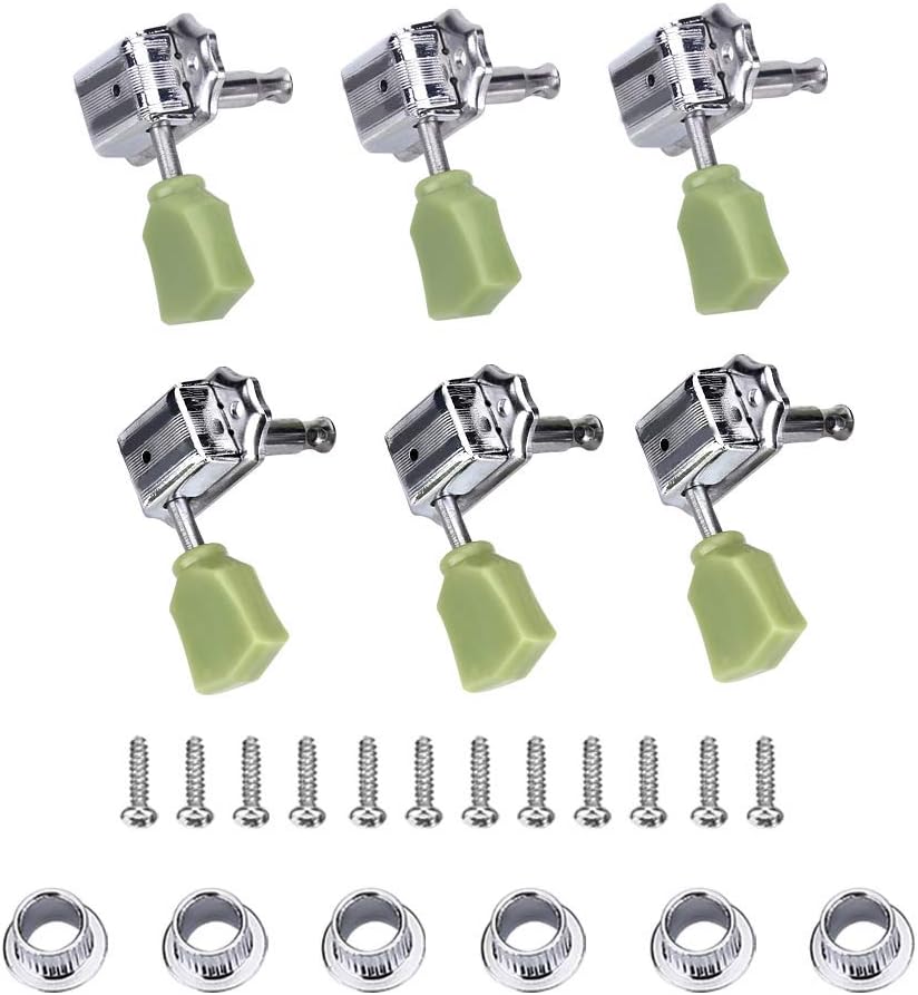 VGEBY1 Stimmwirbel, 3R 3L Gitarrensaite Stimmwirbel Gitarren Mechaniken Knöpfe für Akustik- oder E-G