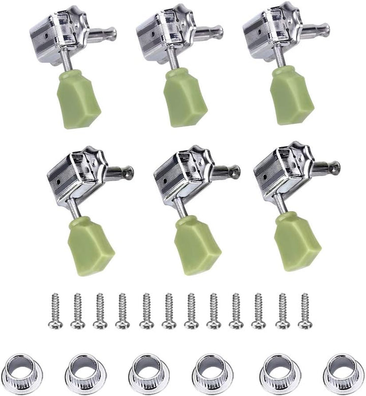 VGEBY1 Stimmwirbel, 3R 3L Gitarrensaite Stimmwirbel Gitarren Mechaniken Knöpfe für Akustik- oder E-G