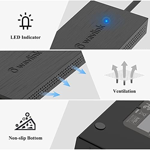 WAVLINK USB 3.0 oder USB C auf HDMI Adapter für Zwei Monitore, Universeller Video-Grafikadapter für