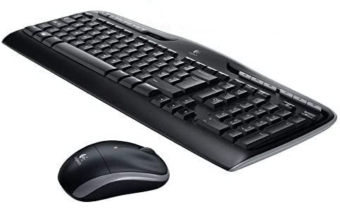 Logitech MK330 Kabelloses Tastatur-Maus-Set, 2.4 GHz Verbindung via USB-Empfänger, 4 programmierbare