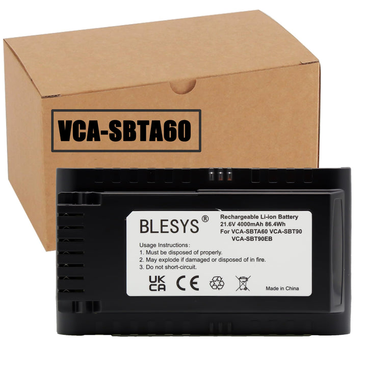 BLESYS VCA-SBTA60 VCA-SBTA60/VT Akku für Samsung Jet 60 Turbo Jet 65 Pet Pro Staubsauger 21,6V 86,4W