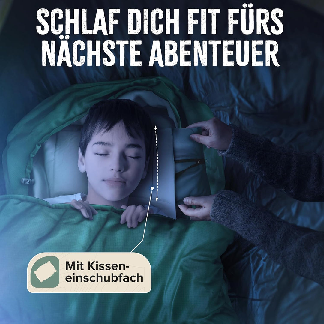 Schlafsack Outdoor I [300GSM] Warmer &amp; 1700g Leichter Schlafsack für Frühling, Herbst und Winter [-5
