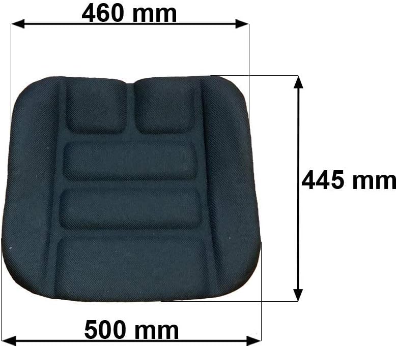 KLARA SEATS Sitzpolster Sitzkissen passend Grammer DS85 / 90 AR Stoff Schwarz Schlepper Stapler Lind