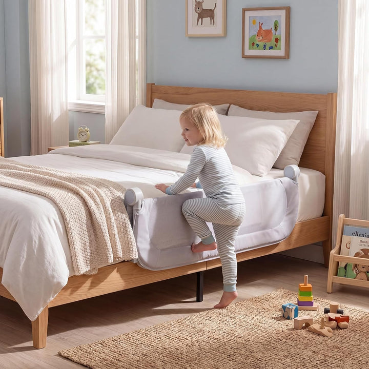 RELAX4LIFE Bettgitter Rausfallschutz, 120 x 60 cm, zusammenklappbares Bettschutzgitter, Kinderbettgi