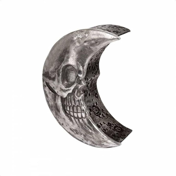 Alchemy Gothic Dekorative Schachtel Skull Moon Silberfarben