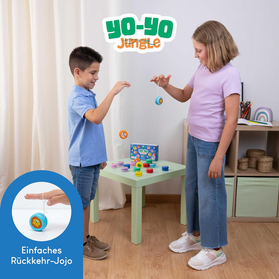 BONNYCO JoJo Kinder Mitgebsel Kindergeburtstag Gastgeschenke Tiere 16 Stück. JoJo Holz, Kleine Gesch