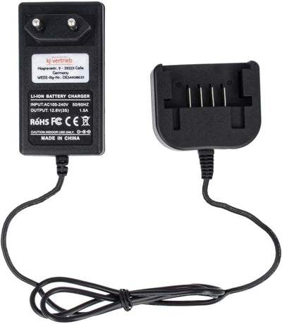 Ladegerät kompatibel mit Black & Decker Li-Ion Werkzeug-Akkus BDCD112, LBXR1512-12.6V 1.5A 10.8-12.6