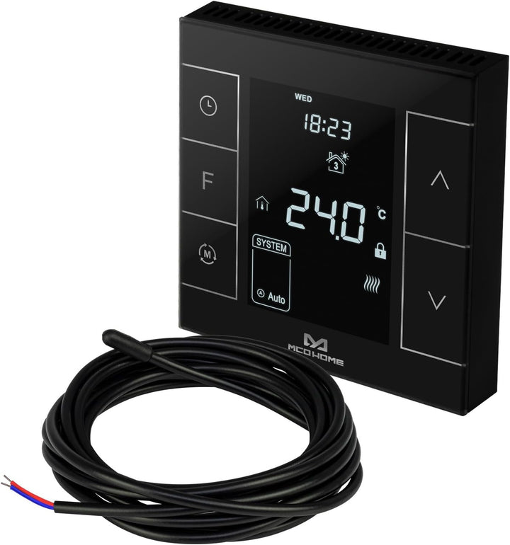 MCO Home Z-Wave Raumthermostat MH7H-EH für Fussbodenheizung & Infrarot-Heizung/Z-Wave Smarthome komp