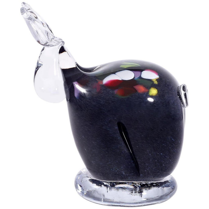 CRISTALICA Glasfigur Elch blaugrau 12cm