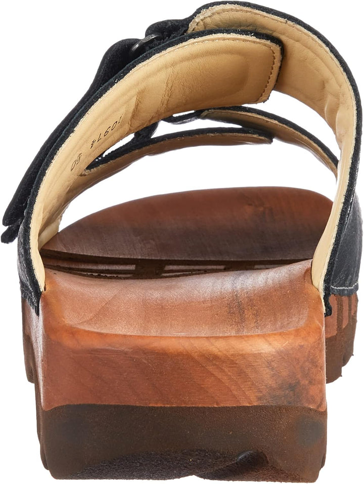 Woody Herren Roman Holzschuh 48 EU Schwarz