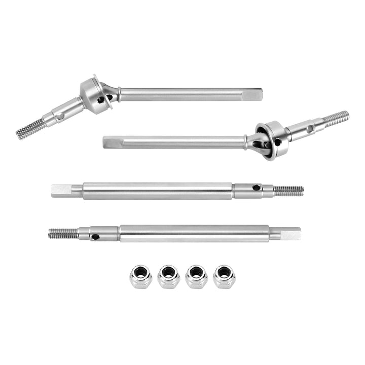 INJORA Vorne Hinten Achswellen +2mm Verlängertes Metall RC Dogbone für 1/18 RC Crawler TRX4M Upgrade