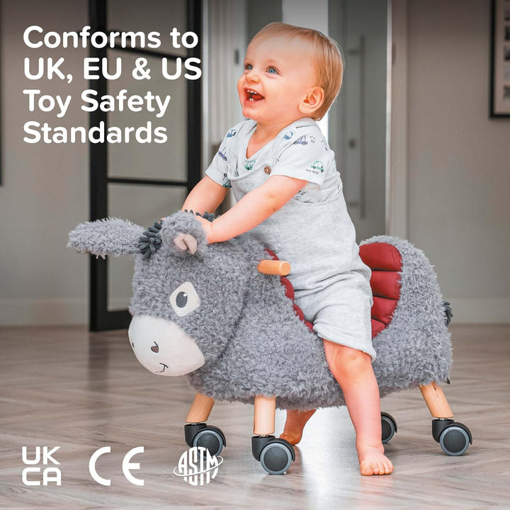 Little Bird Told Me - Ride On Toy Donkey for 1 Year Old Kids Toddler Toys for Girls &amp; Boys Soft Anim
