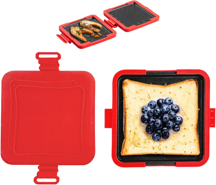Micro Toastie Maker, Mikrowellen-Toastie-Maker, antihaftbeschichtetes Mikrowellen-Sandwich, herausne