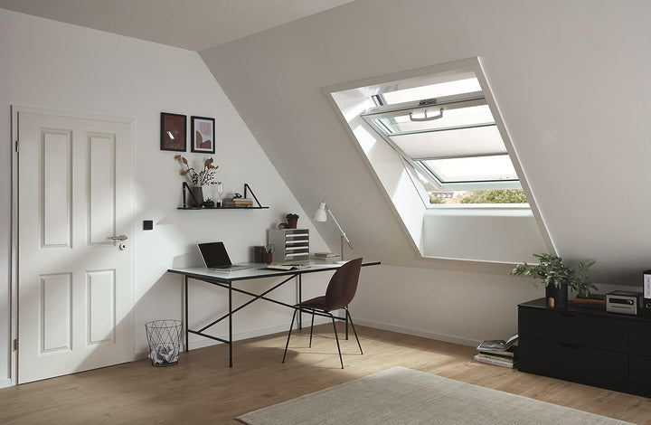 Roto Original Faltstore ZFA Faltrollo Dachfenster - Führungsschiene Silber - Beidseitig bedienbar -