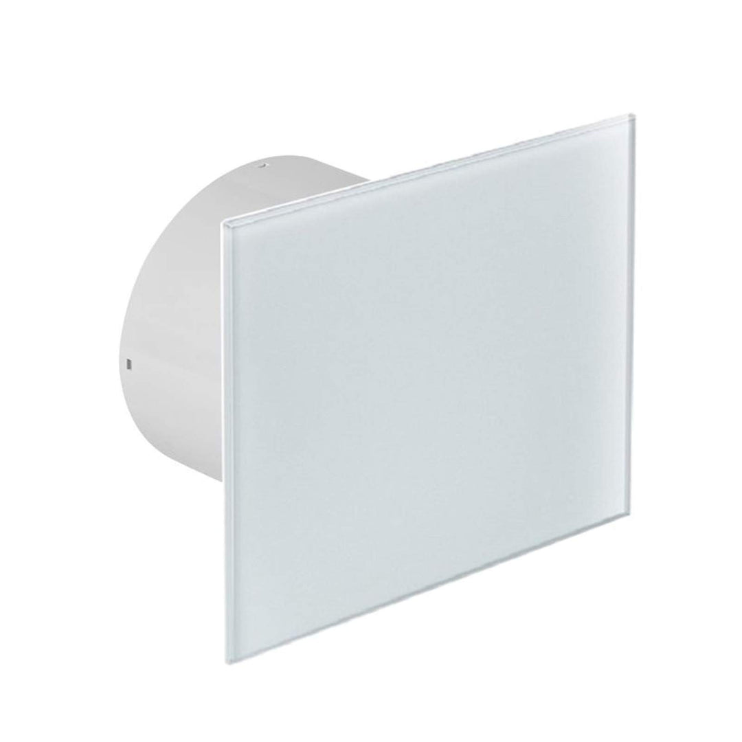 Ø 100 mm Design Badventilator Glasfront mit Timer/Nachlauf und Rückstauklappe WEG100T Lüfter Ventila