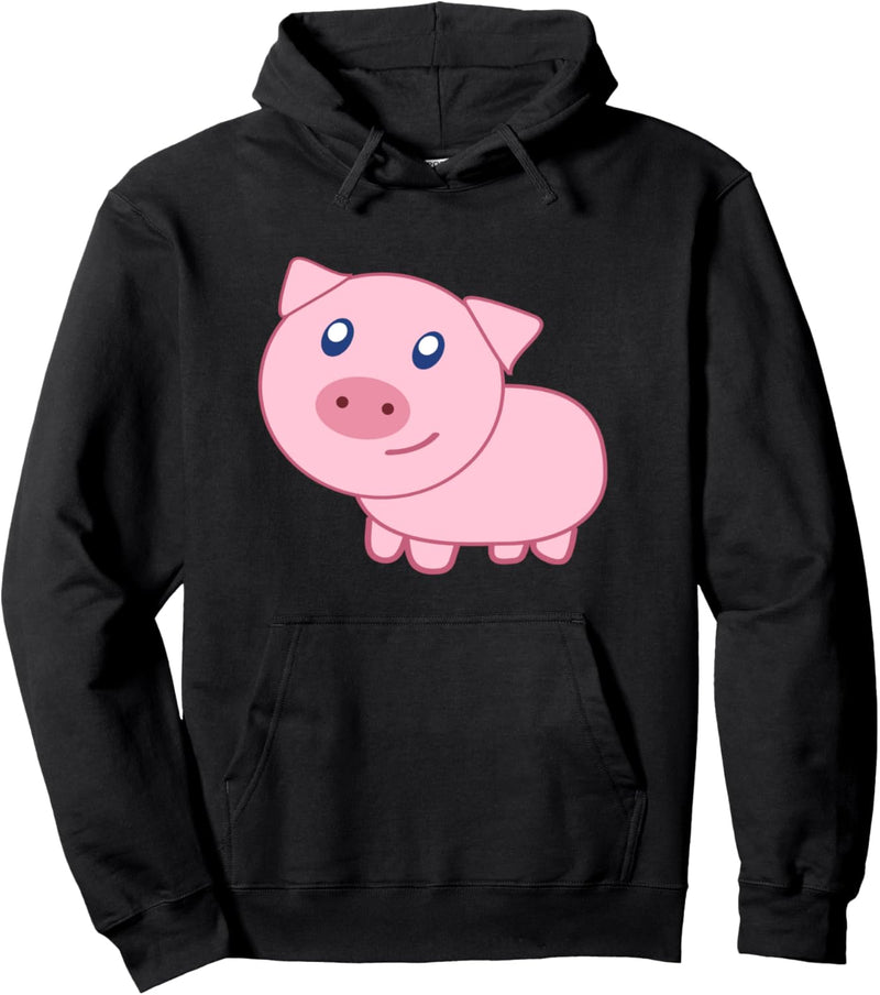 Niedlicher Schweine-Cartoon Pullover Hoodie