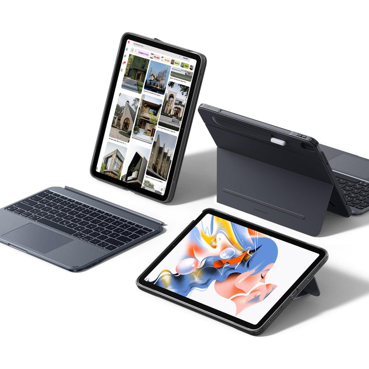 ESR Hülle mit Tastatur für iPad Air 13" (M4/M3/M2) 2026~2024 – Magnetisch abnehmbare Tastatur, Hoch/