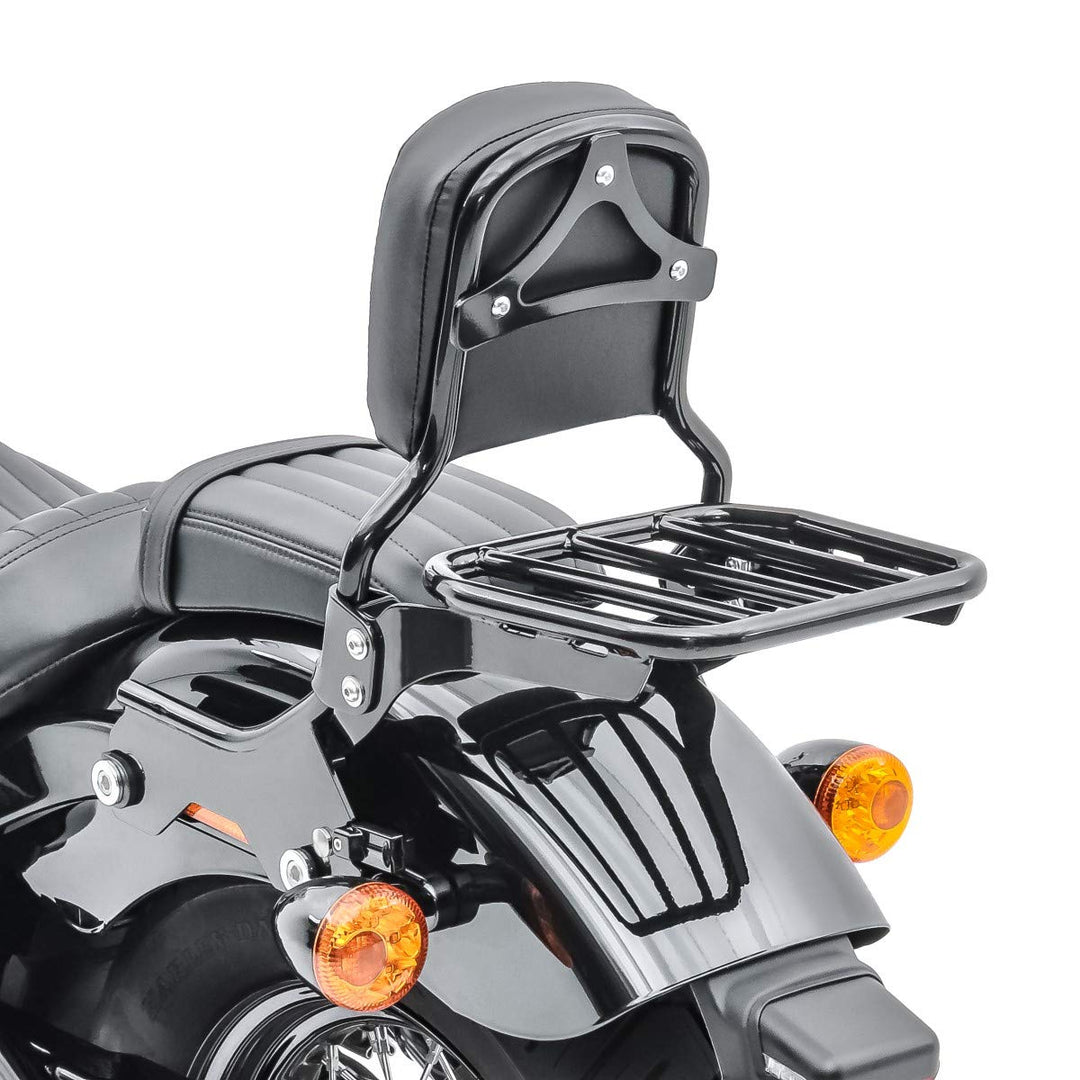 Sissybar R1S für Harley Softail Standard 20-24 mit Gepäckträger und Docking