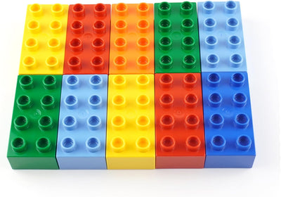 LEGO® DUPLO® 2x4 Bausteine bunt gemischt - 10 Stück - Bausteine für kreatives Bauen