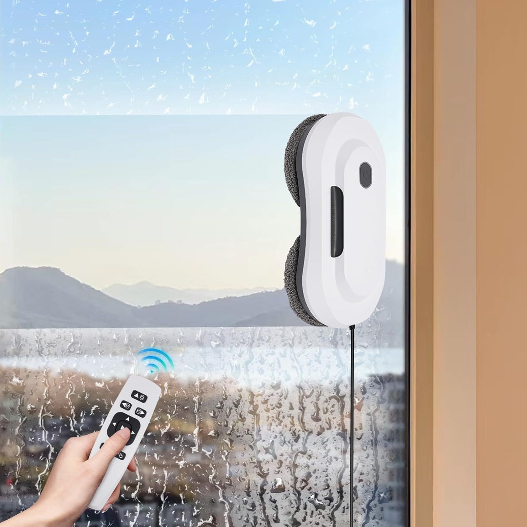 Fensterreiniger Fensterputzer Window Cleaner für Fensterreinigung mit Fernbedienung 2800 Pa Saugkraf