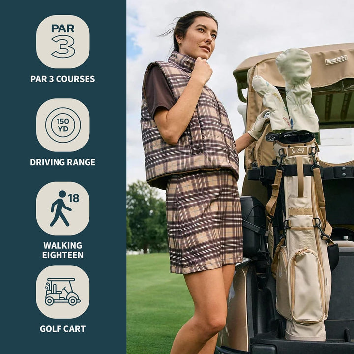 Sunday Golf EL Camino Tasche – Leichte Tasche mit Gurt und Ständer – Einfach zu tragen – Par 3 und S