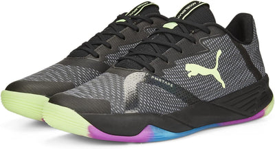 PUMA Unisex Accelerate Turbo Nitro Ii Hallenturnschuh 38 EU Puma Black Fizzy Light Ocean Dive Festiv