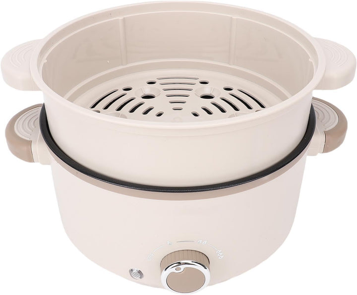 Mumusuki Elektrischer Hot Pot mit Dampfgarer, 3 l grosses Fassungsvermögen, verbrühungssicher, berüh