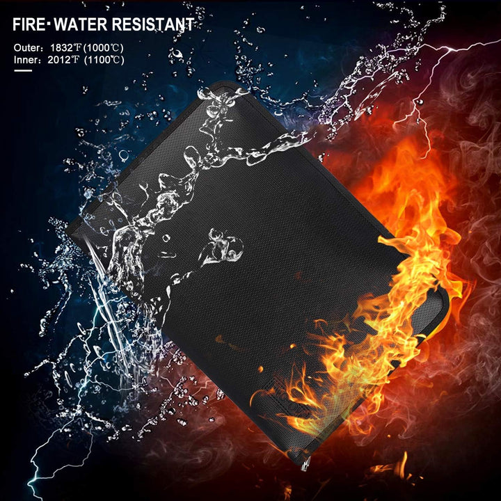 Feuerfeste Dokumententasche mit 13 Fächern, feuerfest, feuerfest und wasserabweisend, für dokumente,