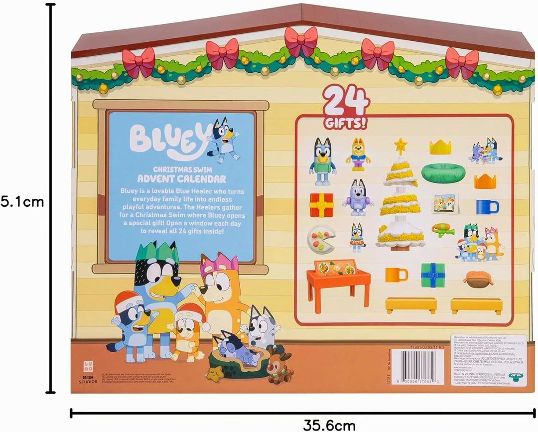 Bluey 17981 ADVENTSKALENDER, Stern, Multicoloured, Einheitsgrösse