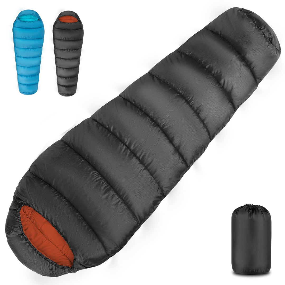 Forceatt Schlafsack, 5℃~25℃ 3-4 Jahreszeiten Outdoor Sommerschlafsack, Ultraleicht Kleines Packmass
