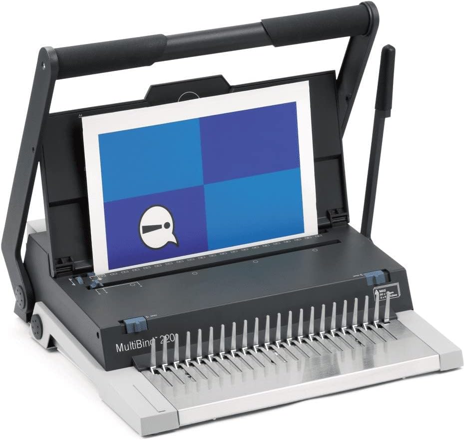 GBC MultiBind 220 Kombi-Bindemaschine (Stanzkapazität: 20 Blatt (80 g/m²), Bindekapazität: 450 Blatt