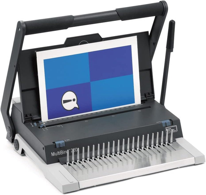 GBC MultiBind 220 Kombi-Bindemaschine (Stanzkapazität: 20 Blatt (80 g/m²), Bindekapazität: 450 Blatt