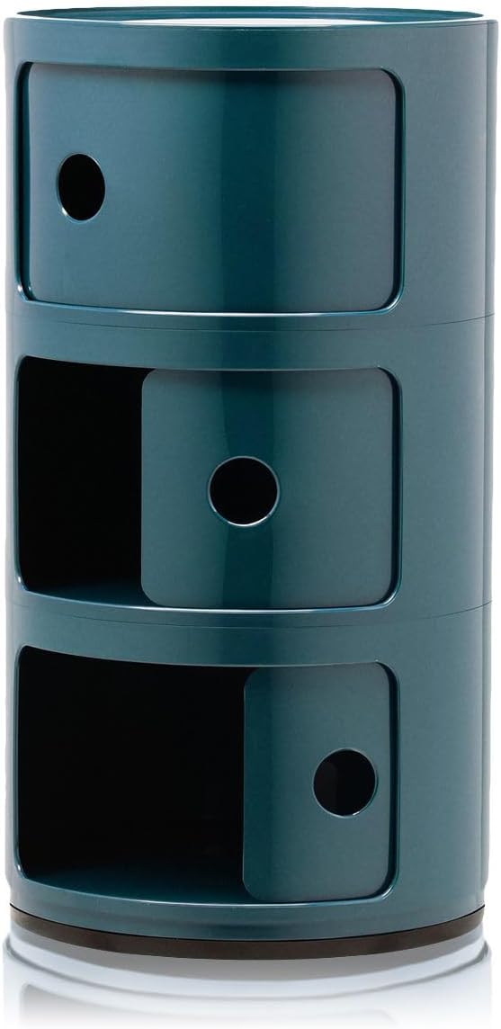 Kartell Componibili, 3 Elements, Blau, Runde